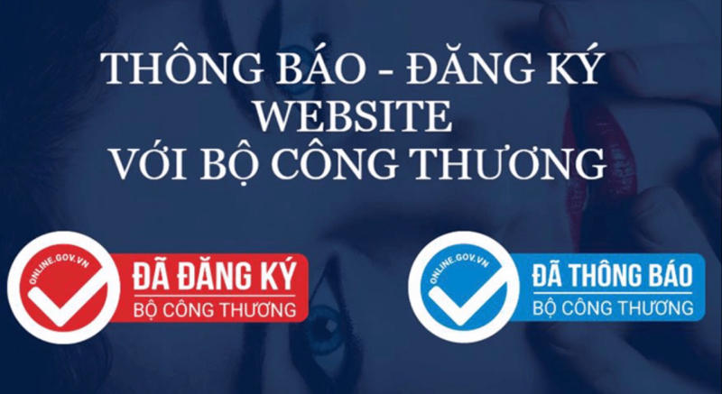 Website TMĐT hợp lệ phải có logo xanh xác nhận đã thông báo Bộ Công Thương